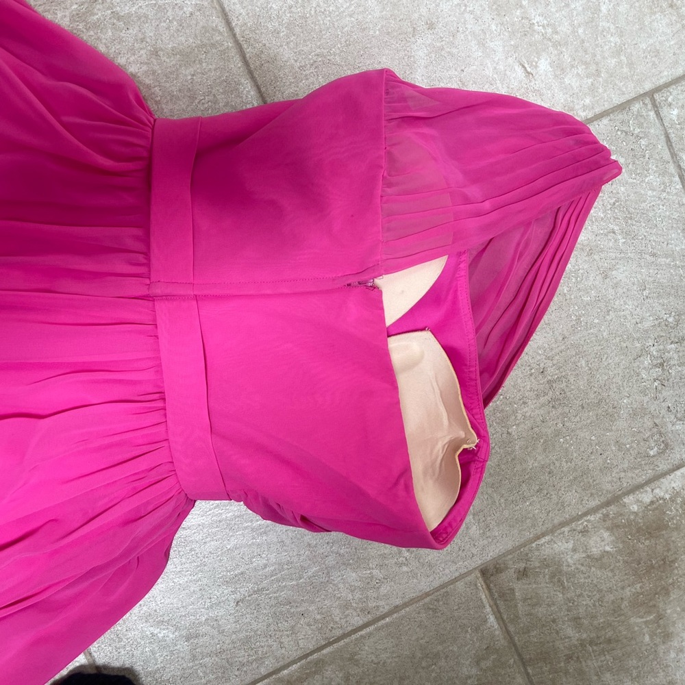 Hot pink dress